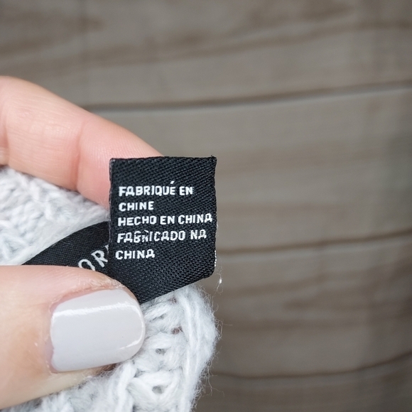 Forever 21 sweater chunky knit chenille crew neck long sleeve heather gray M - Picture 5 of 5